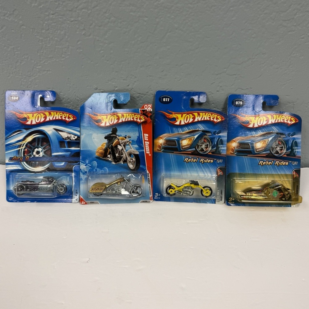 Hot Wheels Bent Cards Still Sealed Lot Of 4 Various Models